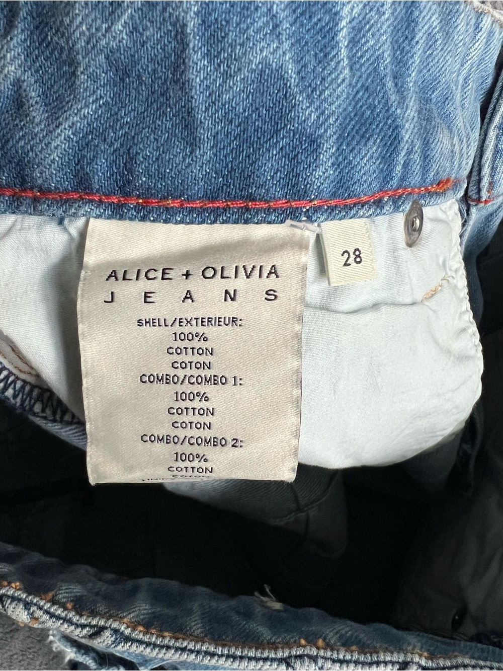 Alice + Olivia Light Blue Pearl-Embellished Quilted Denim Mini Skirt - Picture 5 of 5